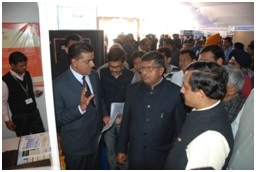 Sh. G.S. Bansal, SIO and Sh. Deepak Bansal, ASIO are explaining the e-stamping solution developed by NIC